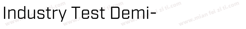 Industry Test Demi字体转换